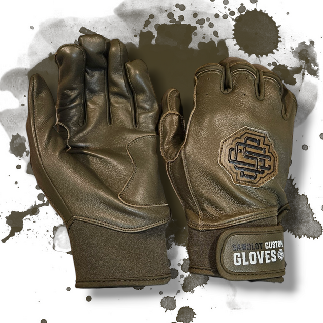 ProFit Elite Batting Gloves Olive Green Sandlot Custom Gloves