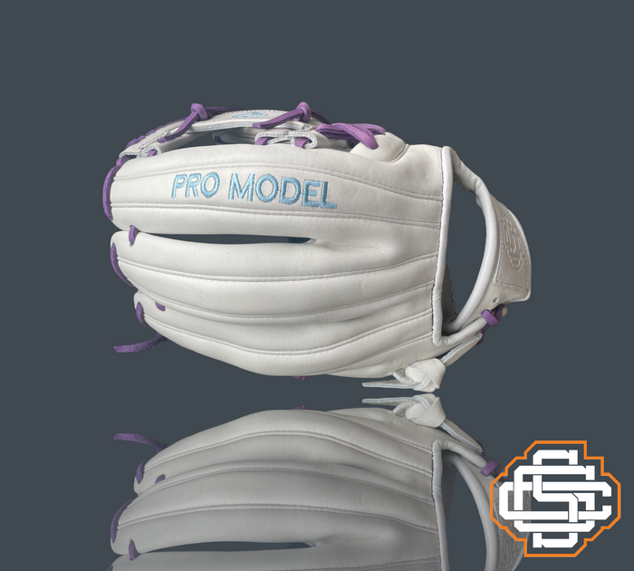 Pro Model White Purple & Blue Sandlot Custom Gloves