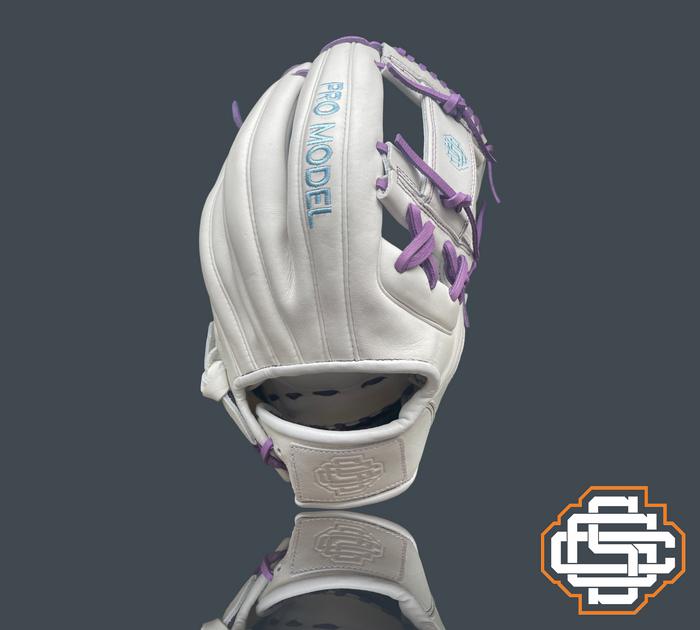 Pro Model White Purple & Blue Sandlot Custom Gloves