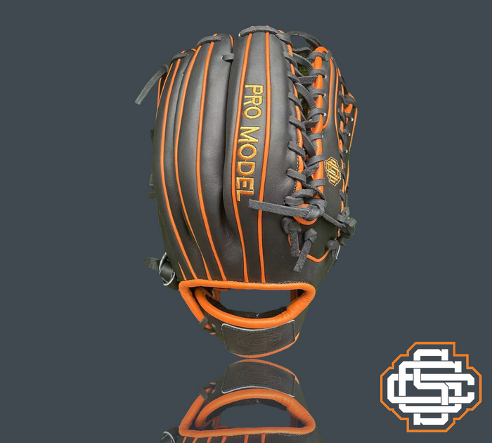 Pro Model Black & Orange Sandlot Custom Gloves