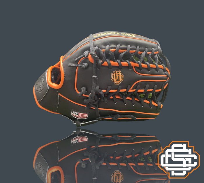 Pro Model Black & Orange Sandlot Custom Gloves