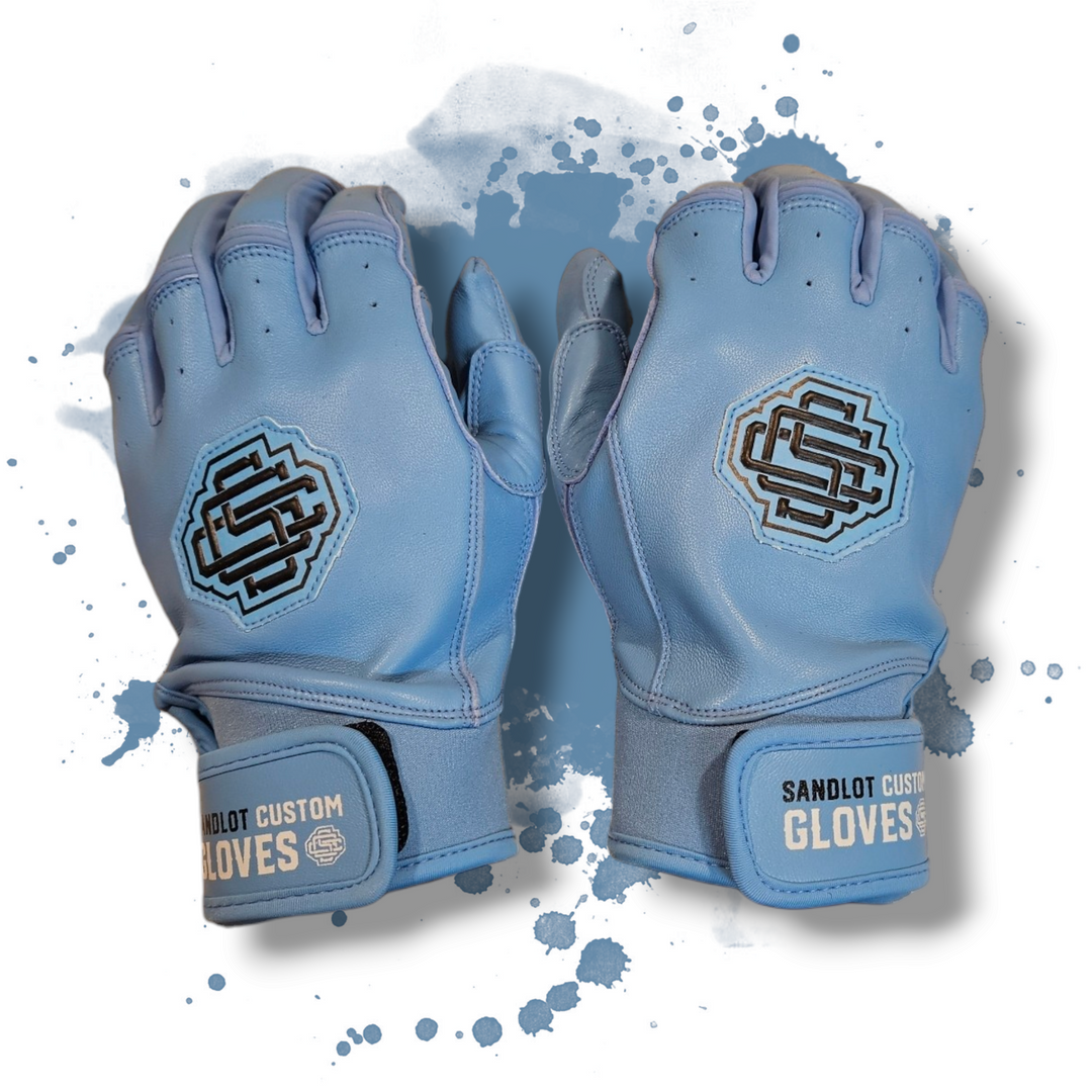 ProFit Elite Batting Gloves Neon Blue Sandlot Custom Gloves