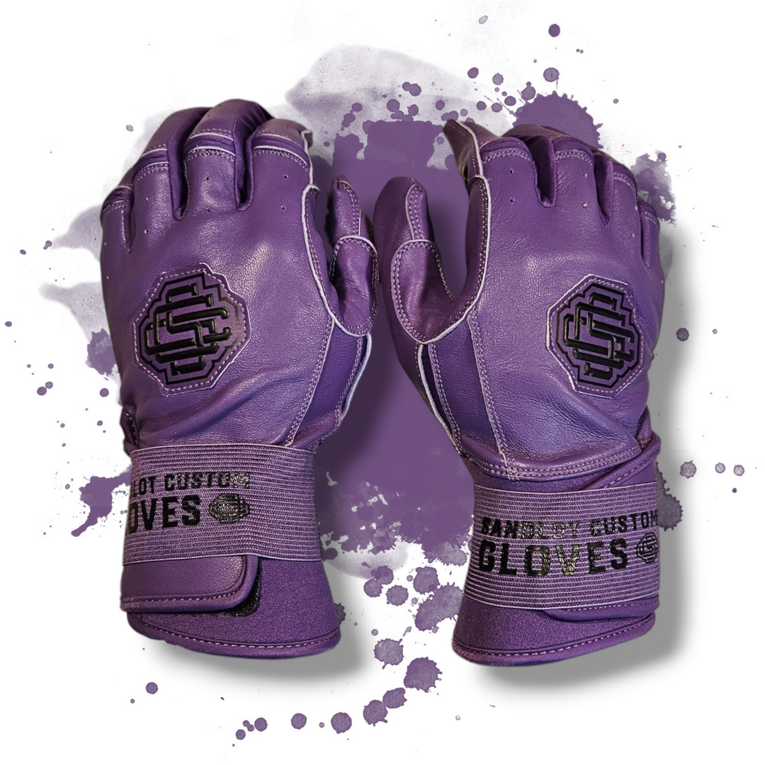 ProFit Elite Batting Gloves Neon Purple Sandlot Custom Gloves