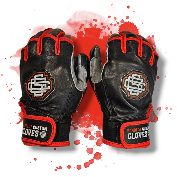 ProFit Elite Batting Gloves Black Grey Red