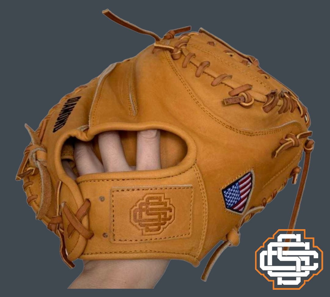 Diamond Model Catcher s Mitt Classic Tan Sandlot Custom Gloves