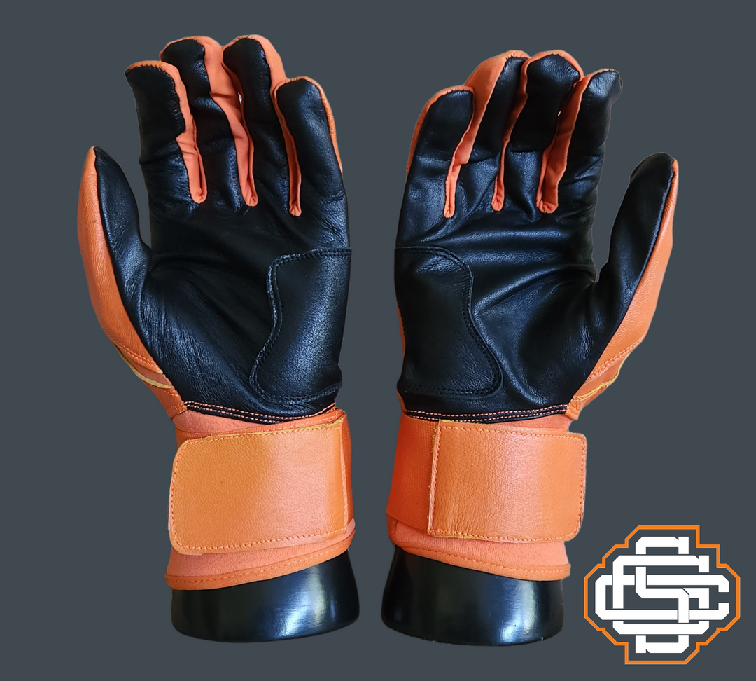 Burnt orange batting gloves deals