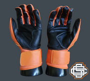 Sandlot Batting Gloves Long Cuff - Orange