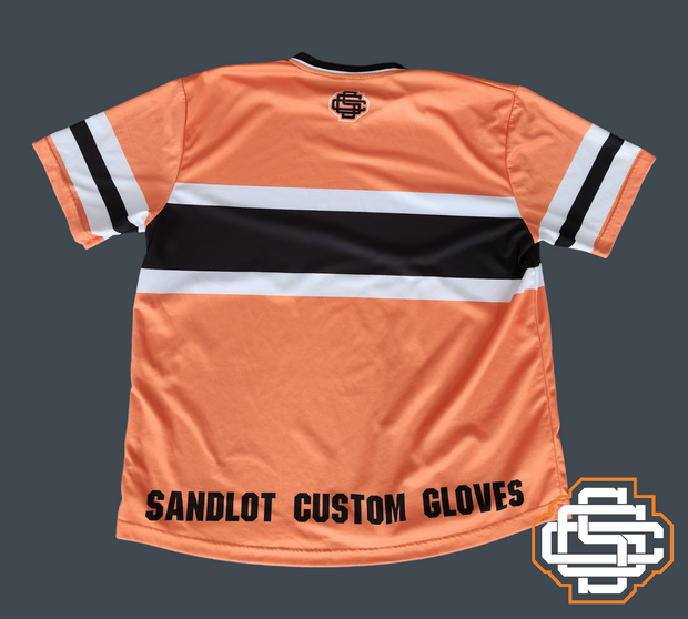 Sandlot Short Sleeve Jersey - Orange Large